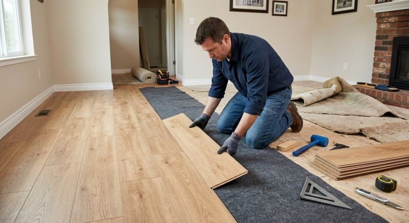 Laminate Floor Remodeling in Arlington, VA