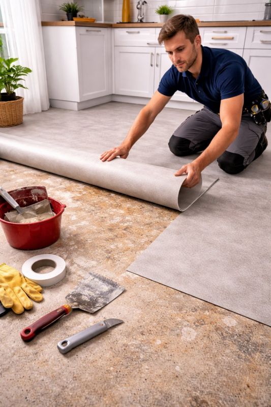Linoleum Floor Installation in Gaithersburg, MD