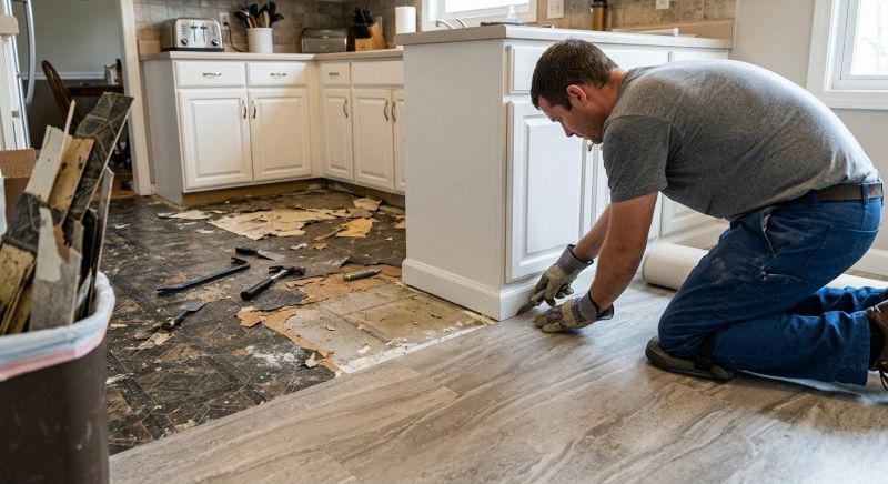 Linoleum Flooring Replacement in Arlington, VA