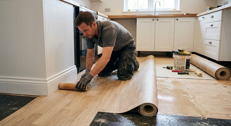 Sheet Linoleum Installation in Arlington, VA