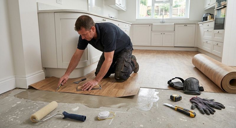 Sheet Linoleum Installation in Arlington, VA