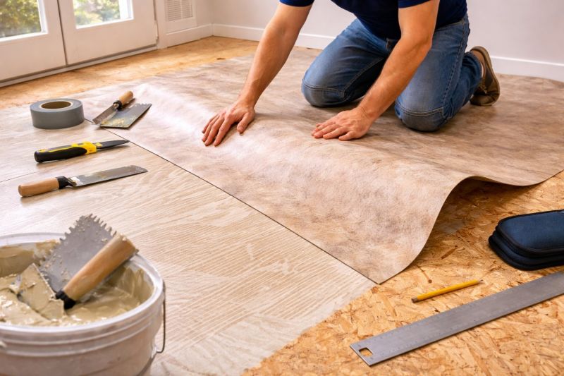 Sheet Vinyl Installation in Clinton, MD